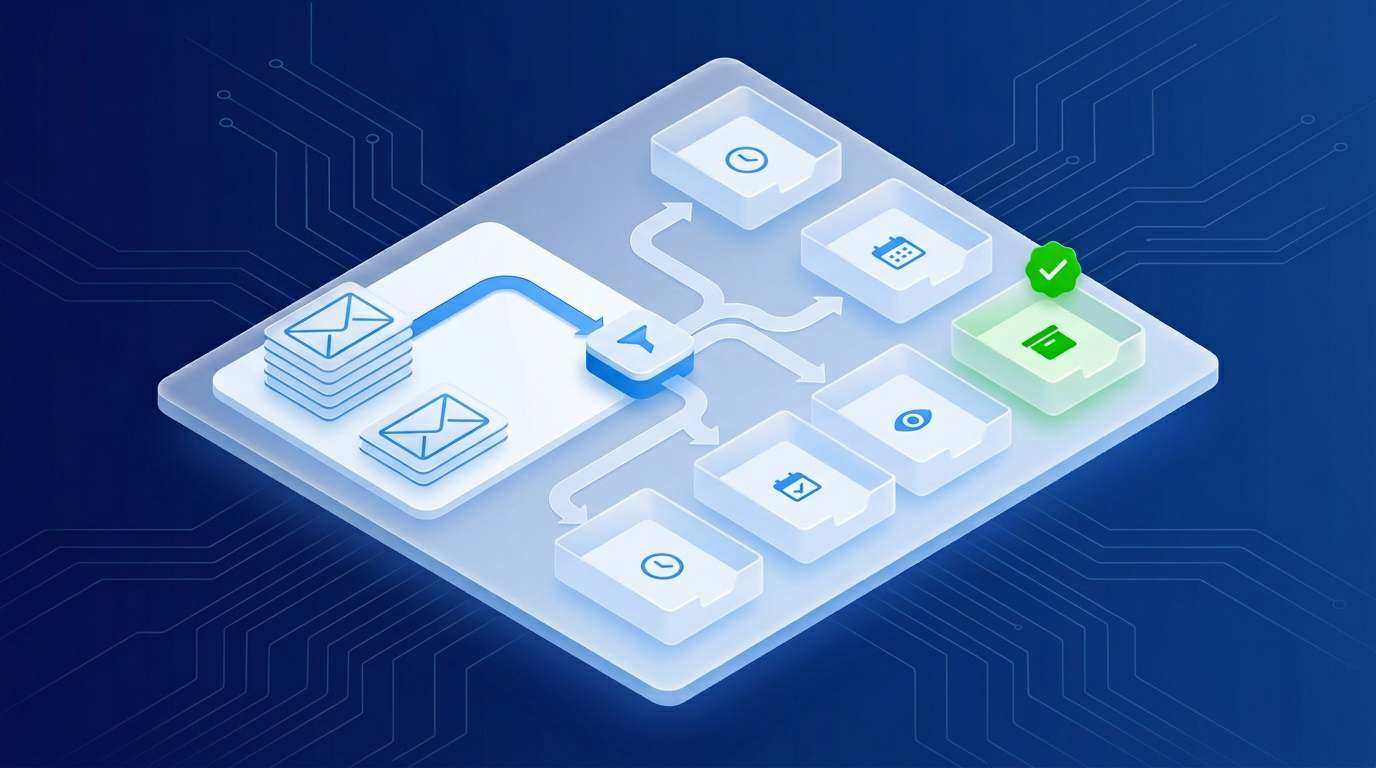 AI inbox triage workflow for small business owners