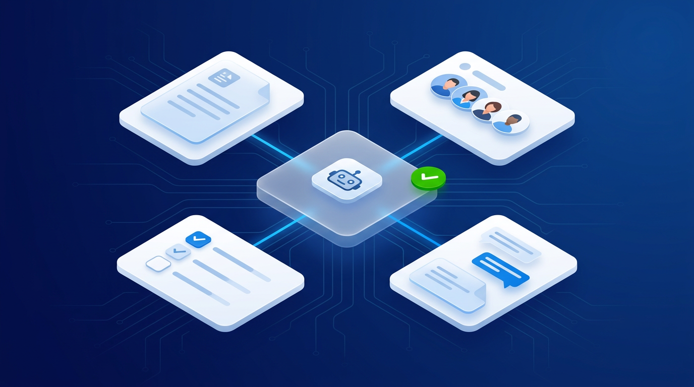 AI assistant with organized business knowledge ready to use